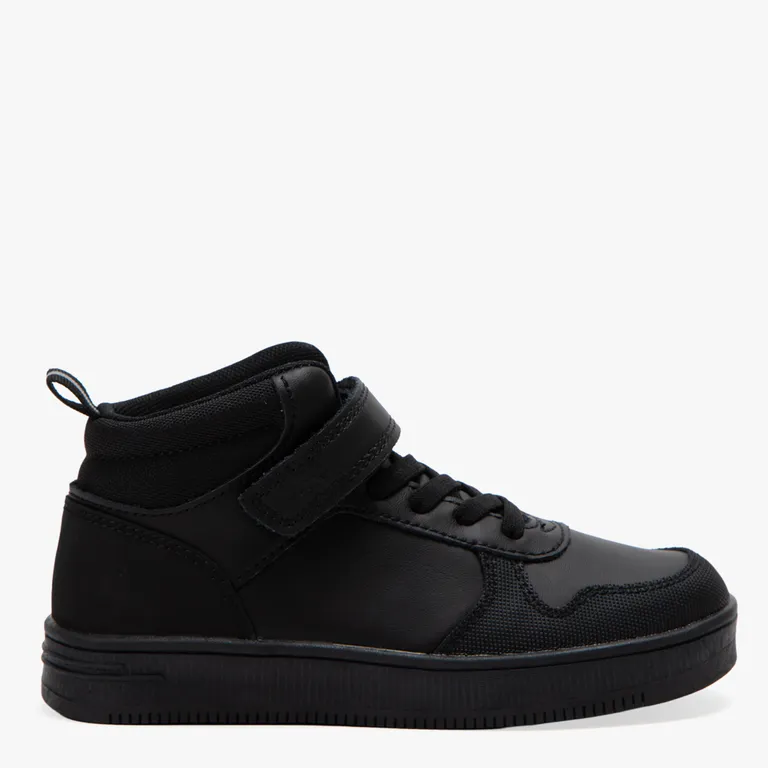 Zapatilla Escolar Niño Cuero Negro (27 a 40)