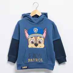 PAW PATROL - Poleron Algodón Niño Azul