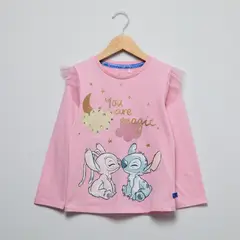 LILO & STITCH - Polera Niña Algodón Lilostitch