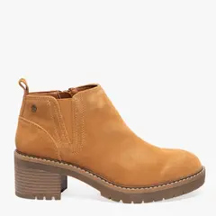 APOLOGY - Botin Mujer Cuero Café