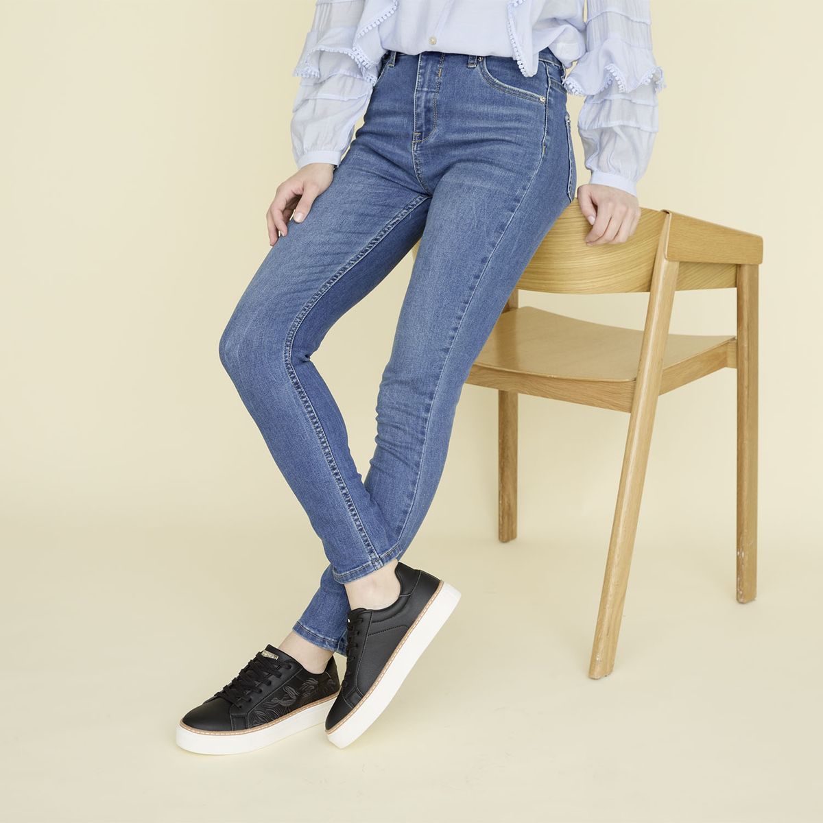 UNIVERSITY CLUB - Zapatilla Urbana Mujer Negro University Club