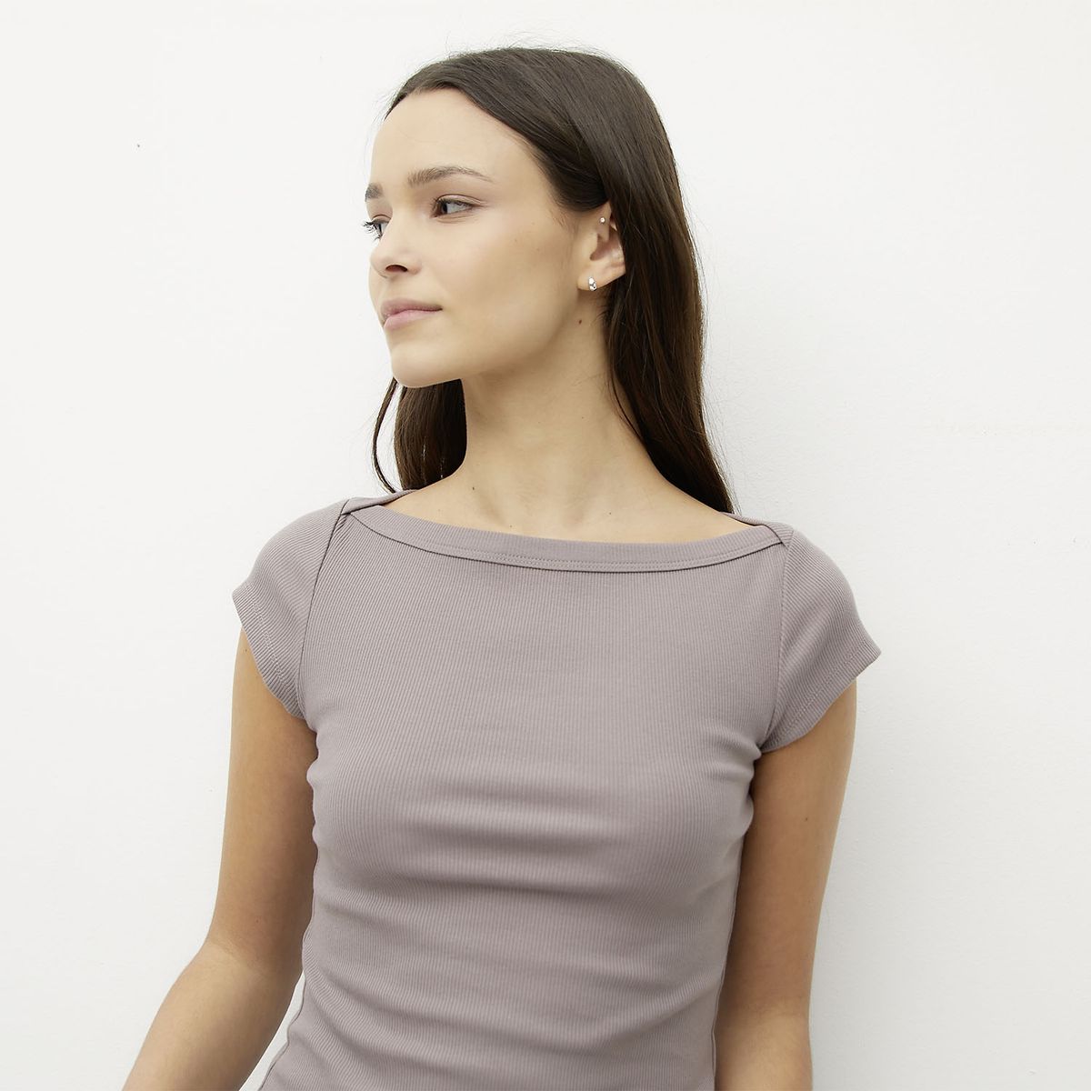 SYBILLA - Polera Manga Corta Algodón Mujer Sybilla