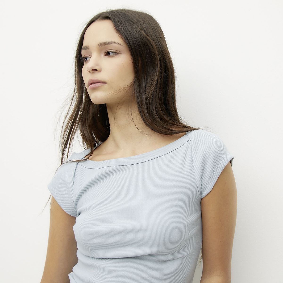 SYBILLA - Polera Manga Corta Algodón Mujer Sybilla