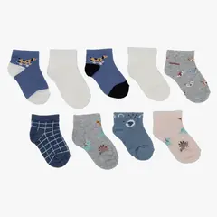 YAMP - Pack de 9 Pares de Calcetines Bebé