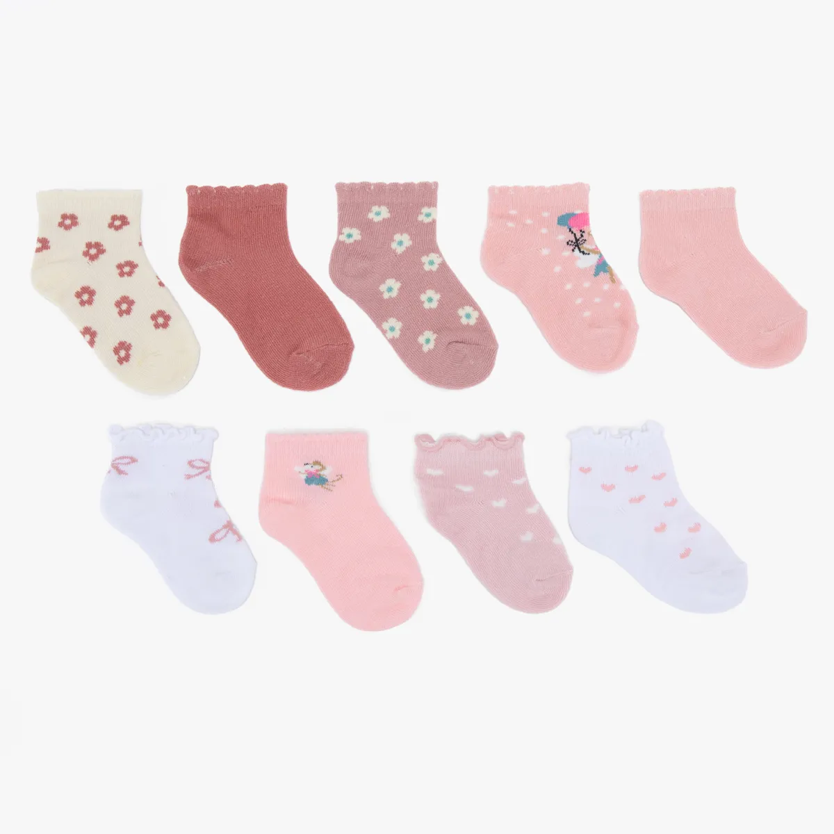 YAMP - Pack de 9 Pares de Calcetines Bebé Yamp