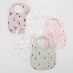 YAMP - 5 Baberos Algodón Unisex Bebé