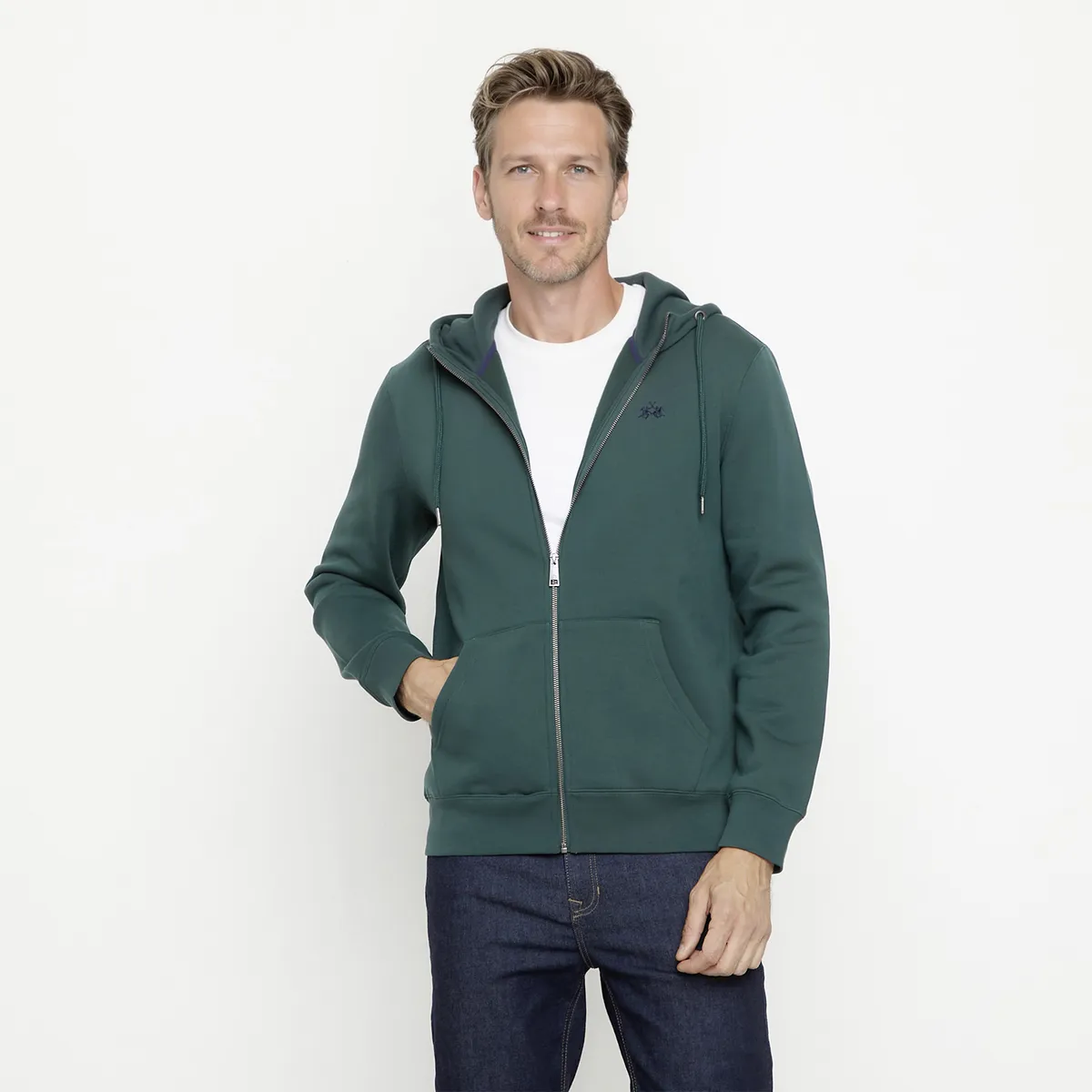 LA MARTINA - Polerón Full Zipper Hombre La Martina