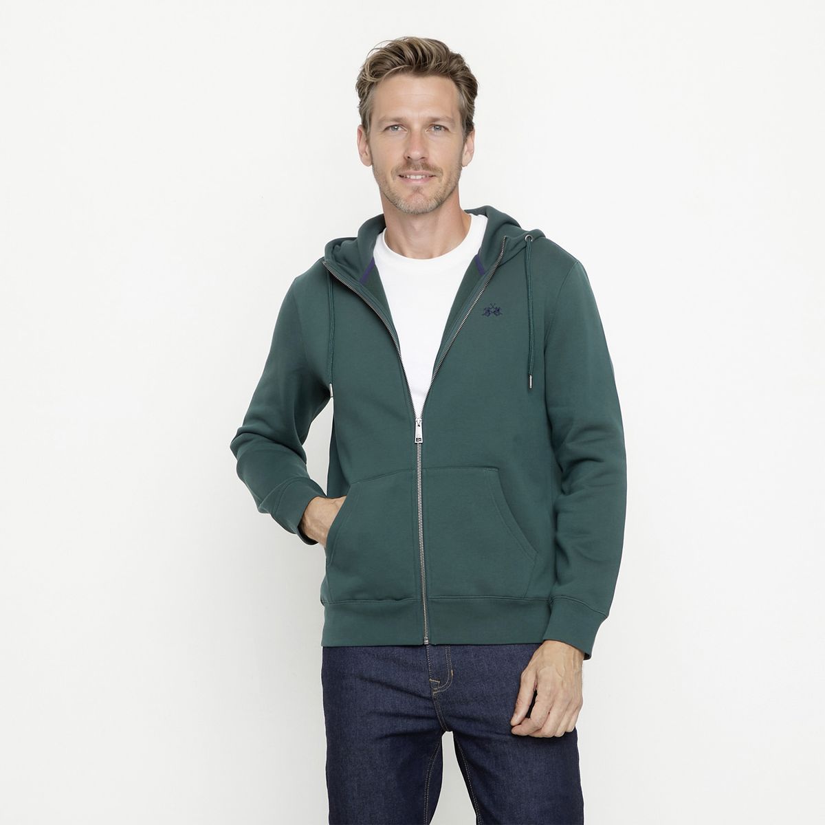 LA MARTINA - Polerón Full Zipper Hombre La Martina