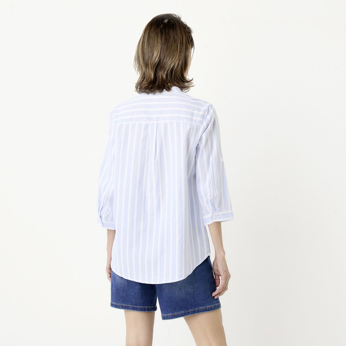 NEWPORT - Blusa Manga Larga Algodón Mujer Newport