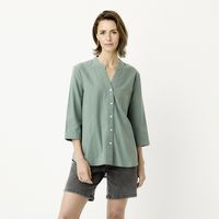Blusa Manga Larga Algodón Mujer
