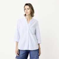 Blusa Manga Larga Algodón Mujer