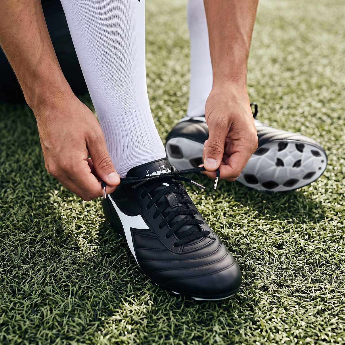 DIADORA - Brasil Ir Zapatilla Fútbol Hombre Negro Diadora