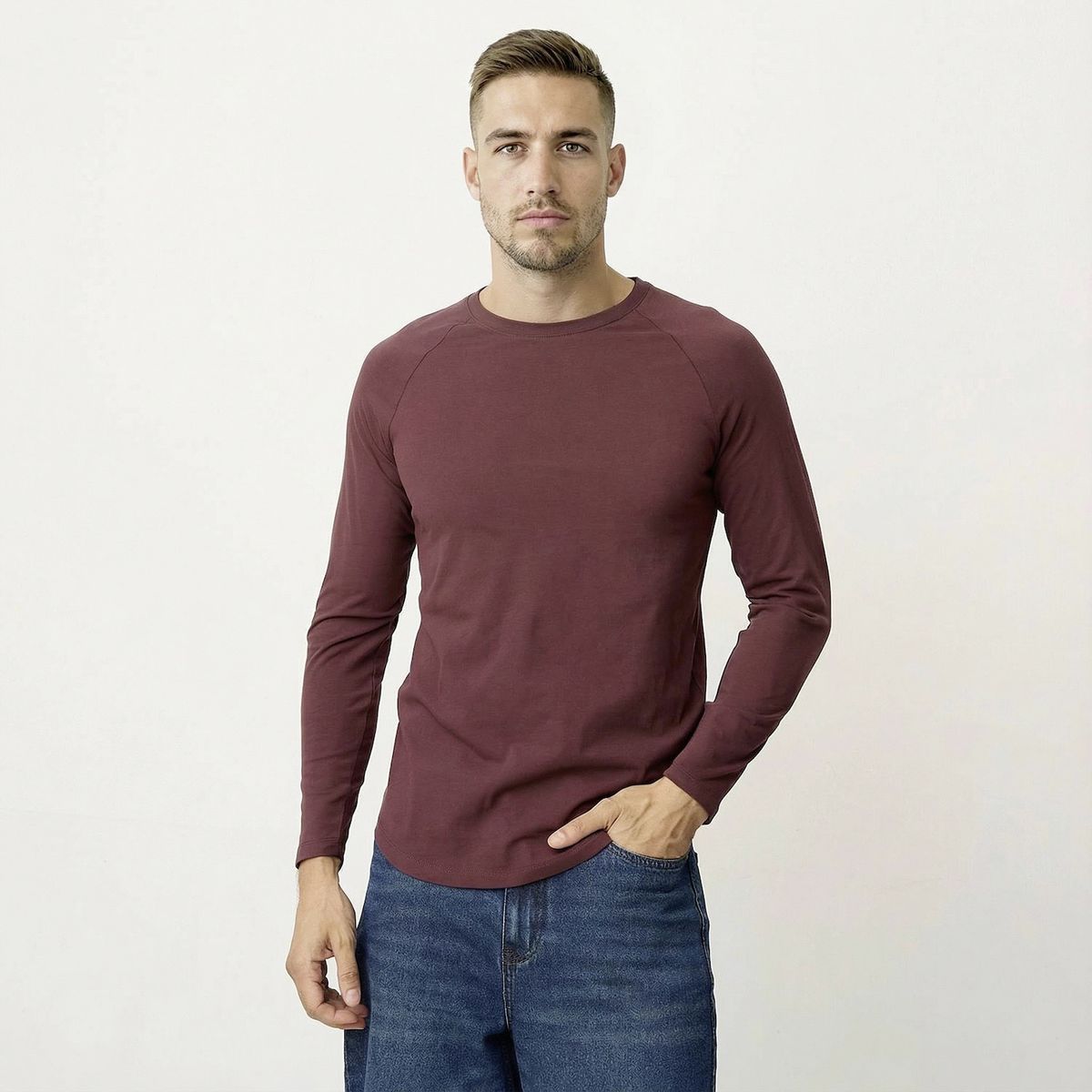MOSSIMO - Polera Manga Larga Hombre Mossimo