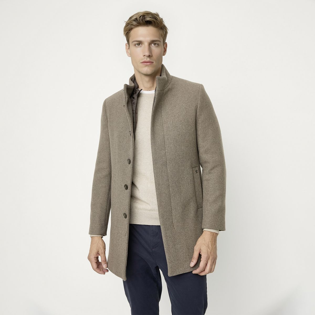 WOLF&HANK - Abrigo de Lana Hombre Wolf&Hank