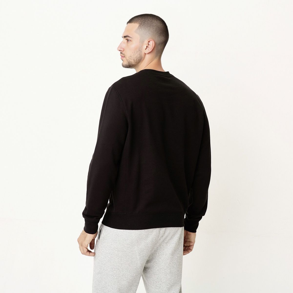 DIADORA - Polera Deportiva Manga Larga Algodón Hombre Diadora