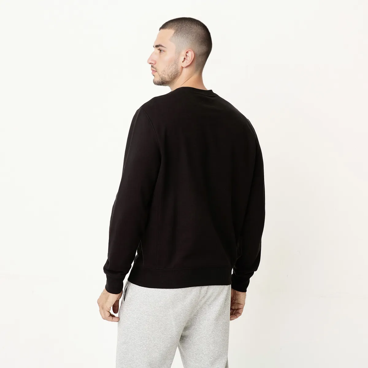DIADORA - Polera Deportiva Manga Larga Algodón Hombre Diadora