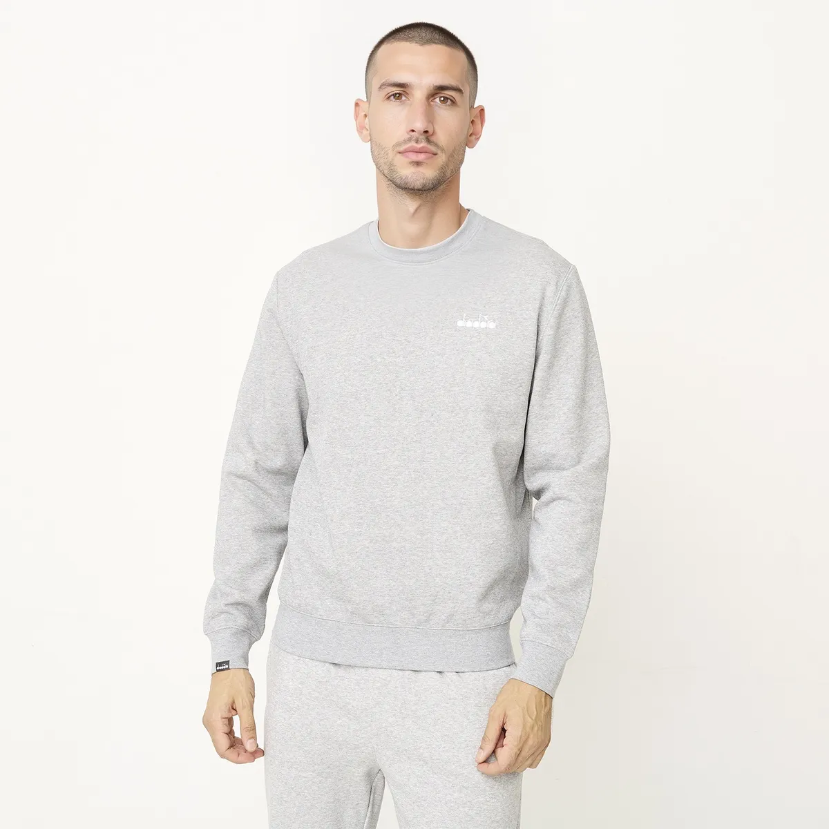 DIADORA - Polera Deportiva Manga Larga Algodón Hombre Diadora