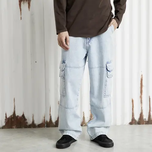 AMERICANINO - Jeans Baggy Cargo Hombre