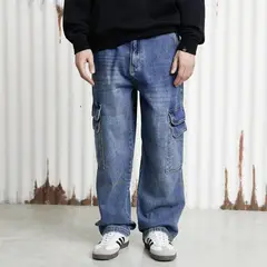 AMERICANINO - Jeans Baggy Cargo Hombre