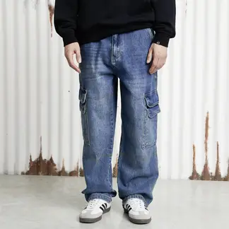 AMERICANINO - Jeans Baggy Cargo Hombre