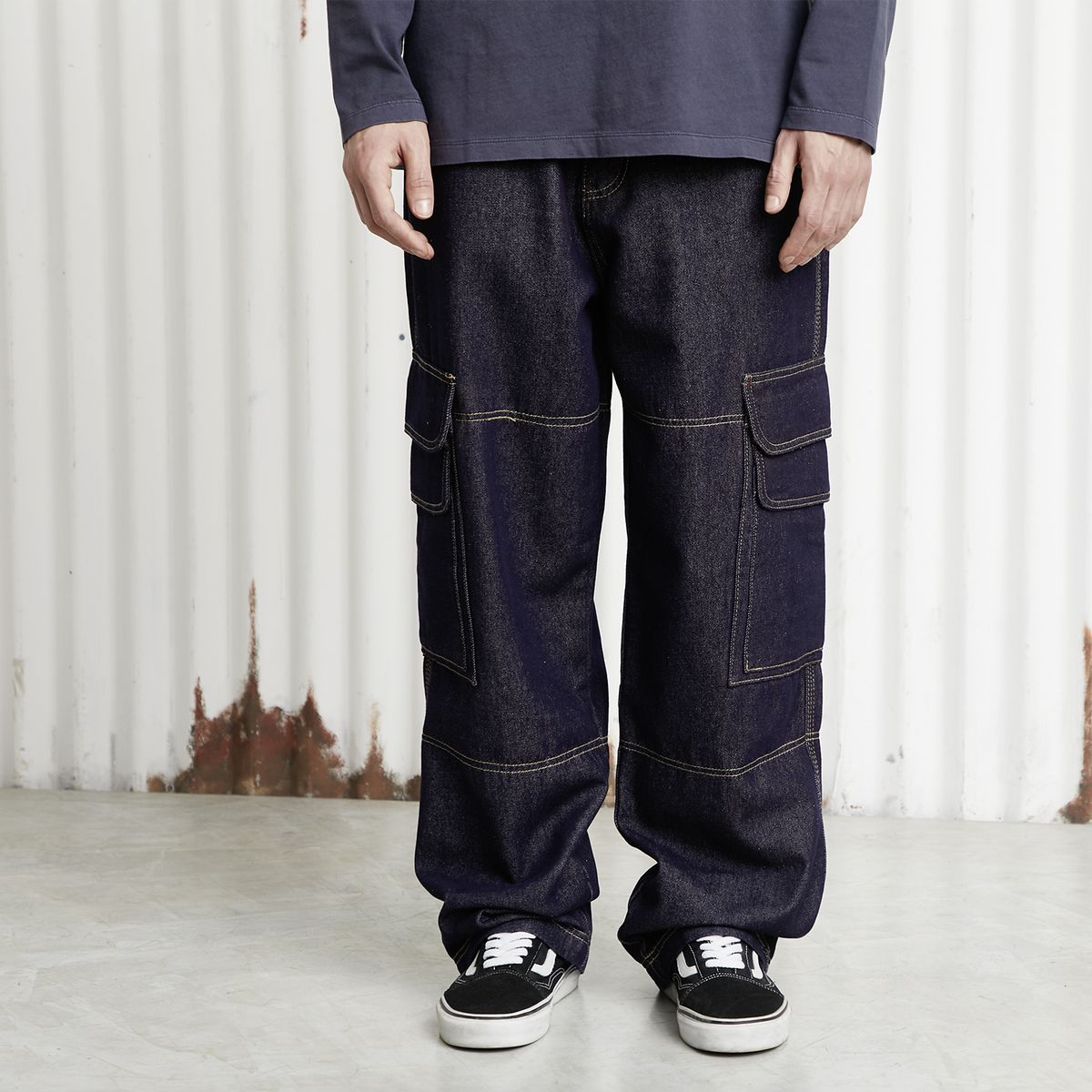 AMERICANINO - Jeans Baggy Cargo Hombre Americanino