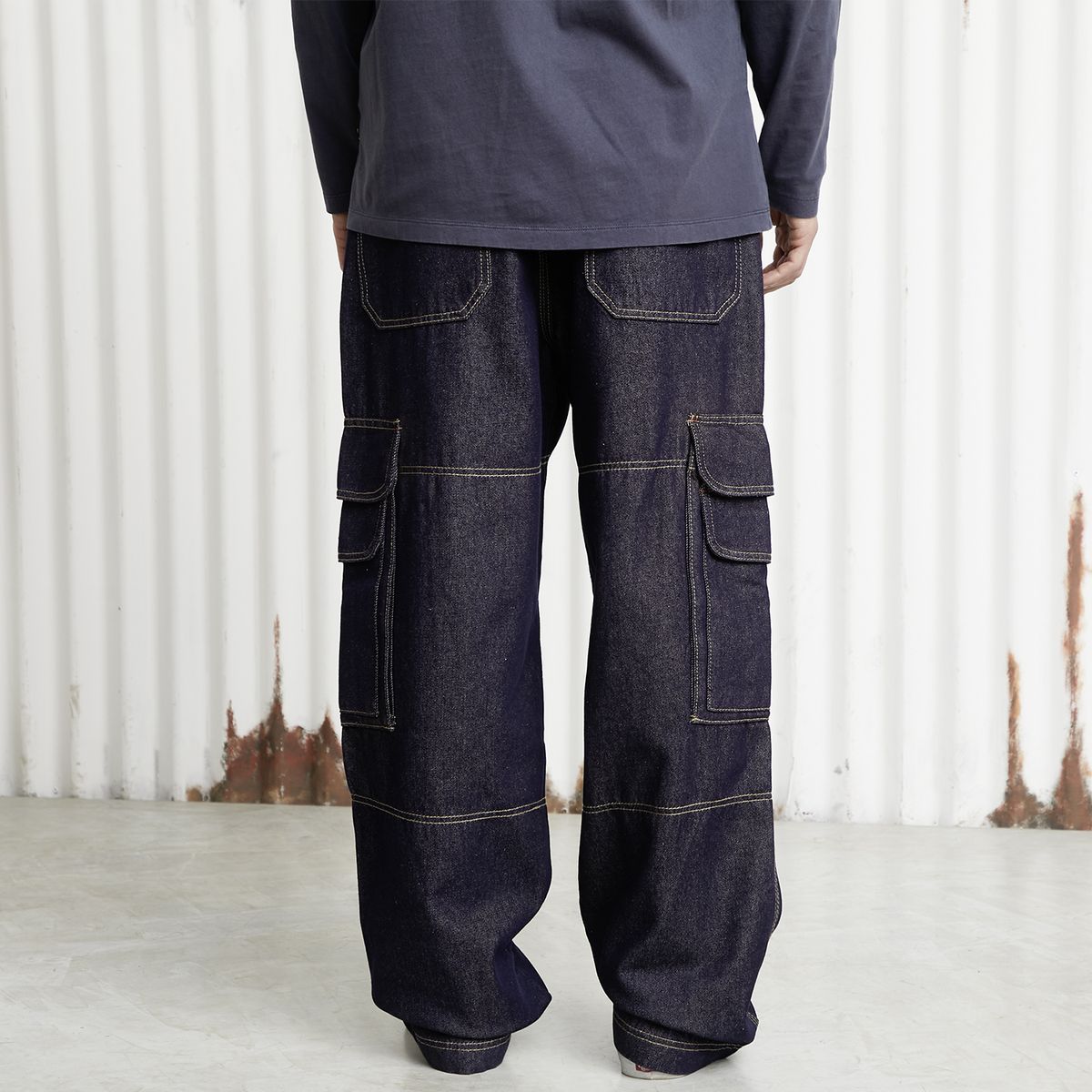 AMERICANINO - Jeans Baggy Cargo Hombre Americanino
