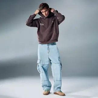 AMERICANINO - Jeans Baggy Cargo Hombre