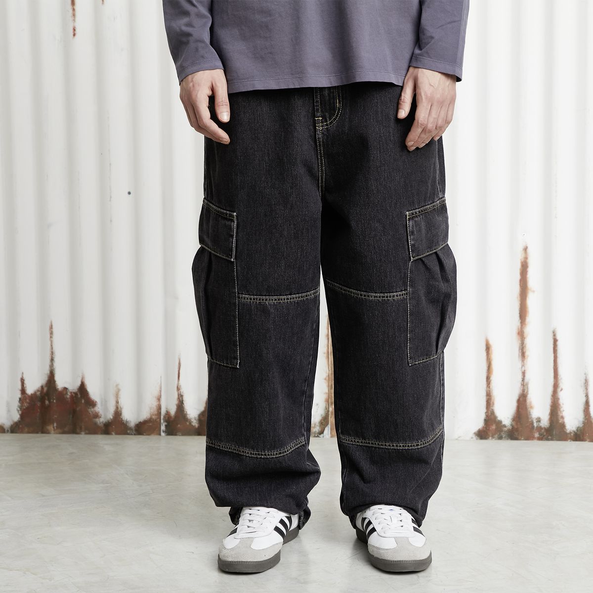 AMERICANINO - Jeans Baggy Cargo Hombre Americanino