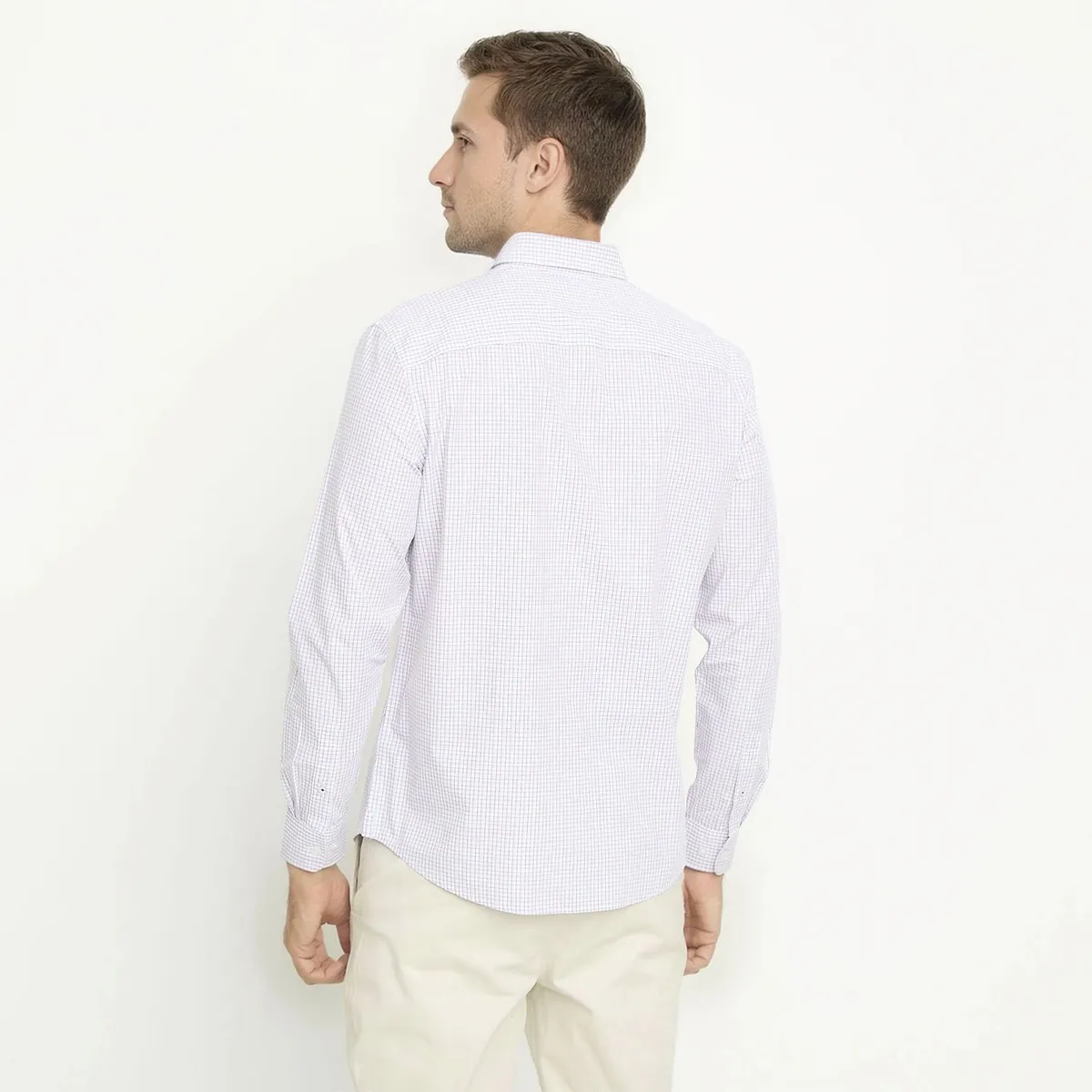 UNIVERSITY CLUB - Camisa Casual Manga Larga Algodón Hombre University Club