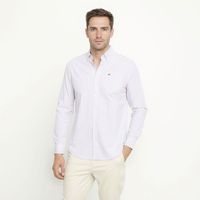 Camisa Casual Manga Larga Algodón Hombre