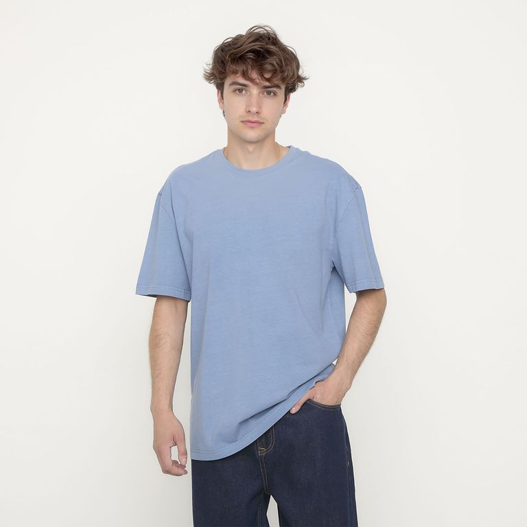 Polera Manga Corta Relaxed Fit Hombre Algodón