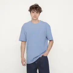 BEARCLIFF - Polera Manga Corta Relaxed Fit Hombre Algodón