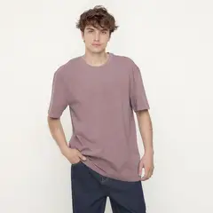 BEARCLIFF - Polera Manga Corta Relaxed Fit Hombre Algodón