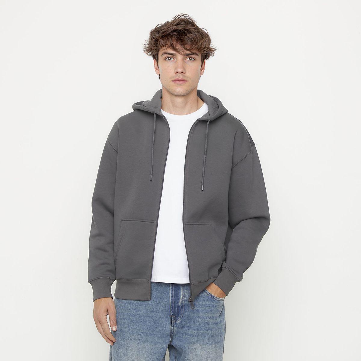 BEARCLIFF - Polerón Canguro Bearcliff Relaxed Fit Hombre Algodón