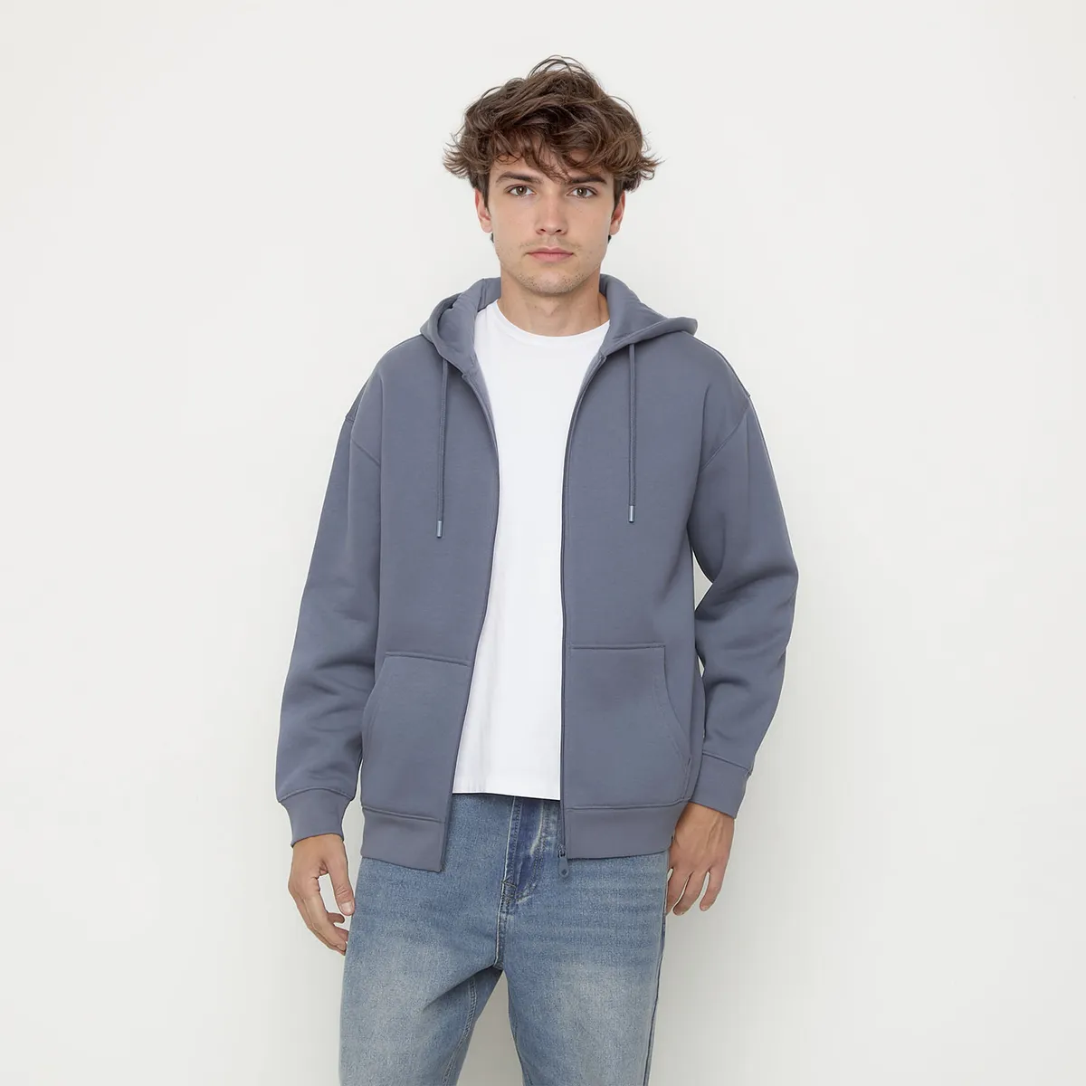 BEARCLIFF - Polerón Canguro Bearcliff Relaxed Fit Hombre Algodón