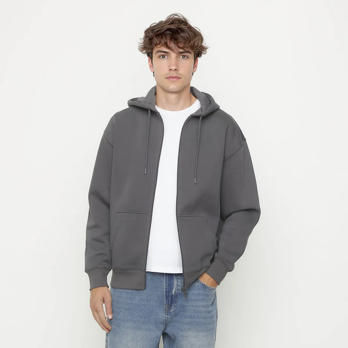 BEARCLIFF - Polerón Canguro Bearcliff Relaxed Fit Hombre Algodón