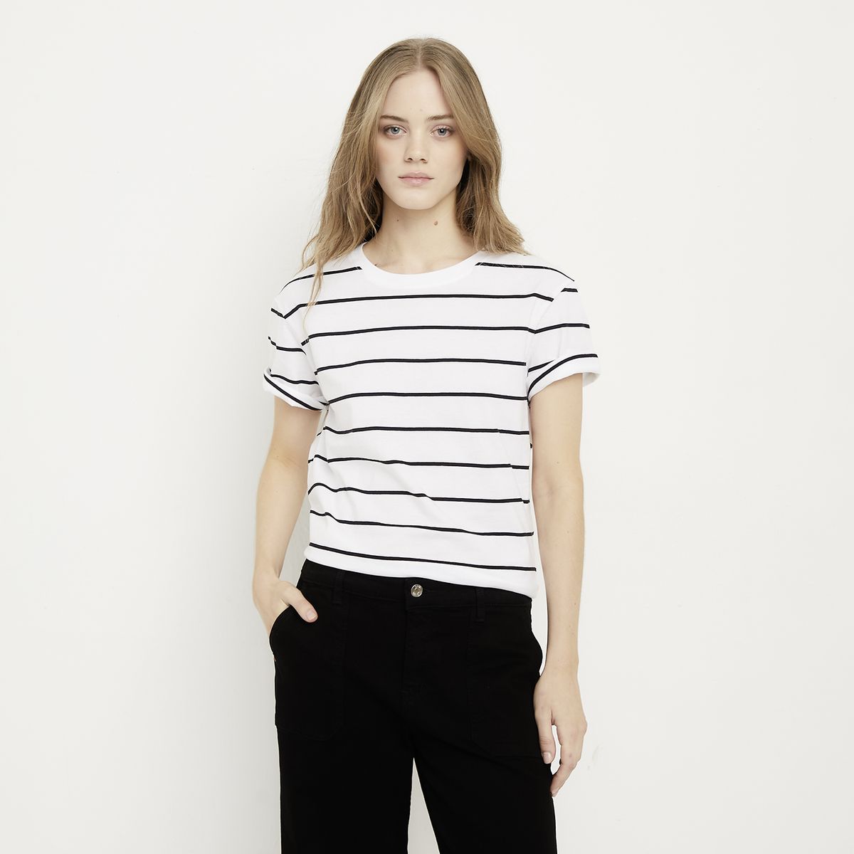 SYBILLA - Polera Mujer Algodón Sybilla