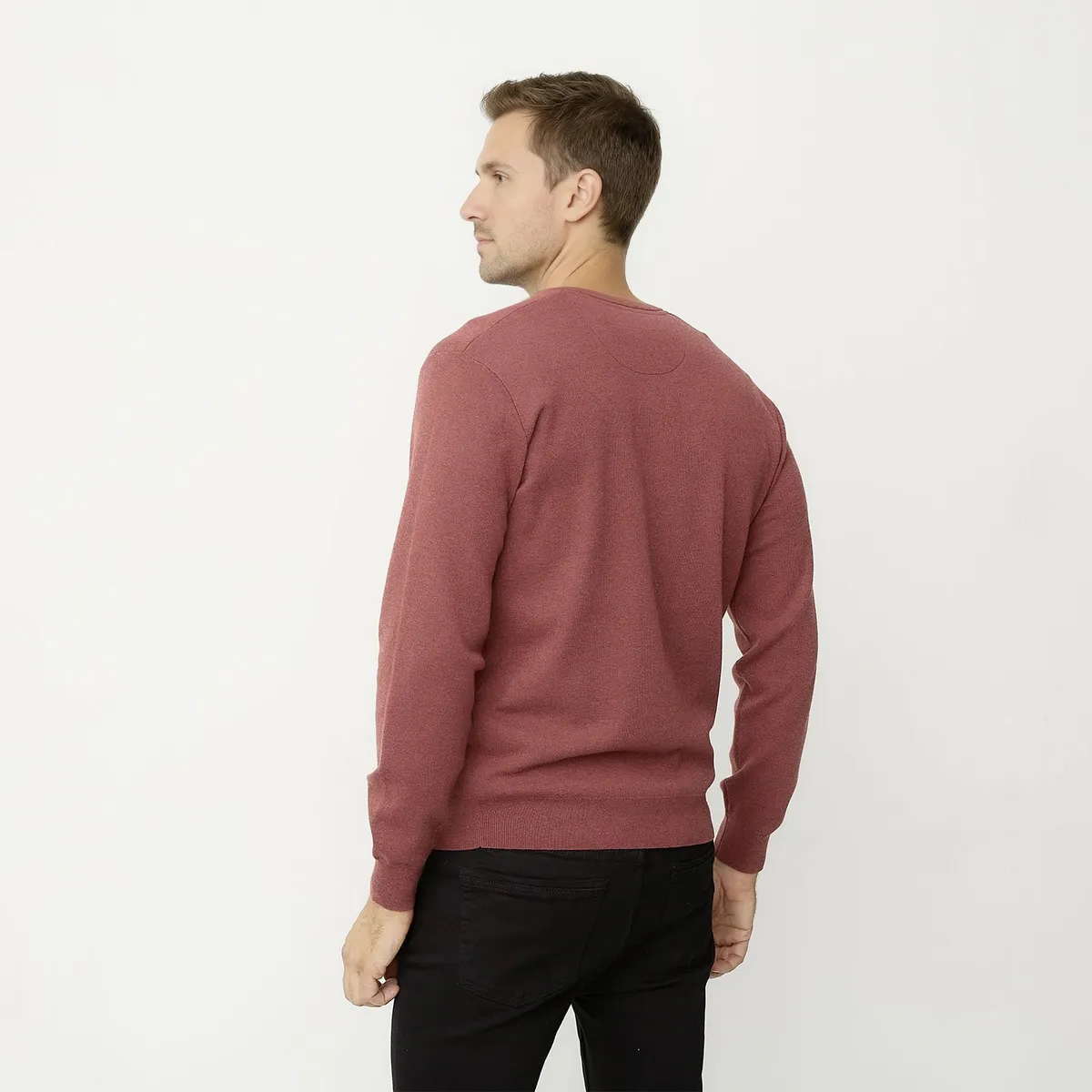 UNIVERSITY CLUB - Sweater Casual Algodón University Club Hombre Cuello En V
