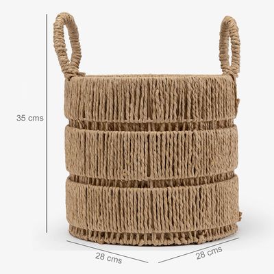 Imagen 2 del producto Canasto Rope Iron 28X26Cm