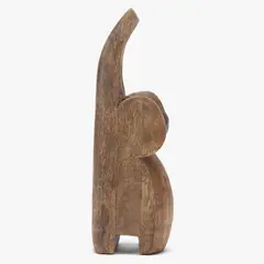 BASEMENT HOME - Figura Elefante Madera 24X6X8 Cm Adorno Decoración