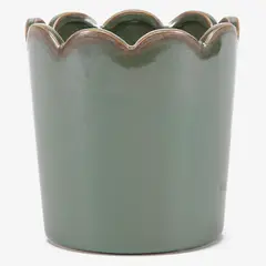 ROBERTA ALLEN - Macetero Cerámica Verde 14X13 Cm Decoración