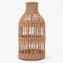 BASEMENT HOME - Jarrón Rattan 42 Cm