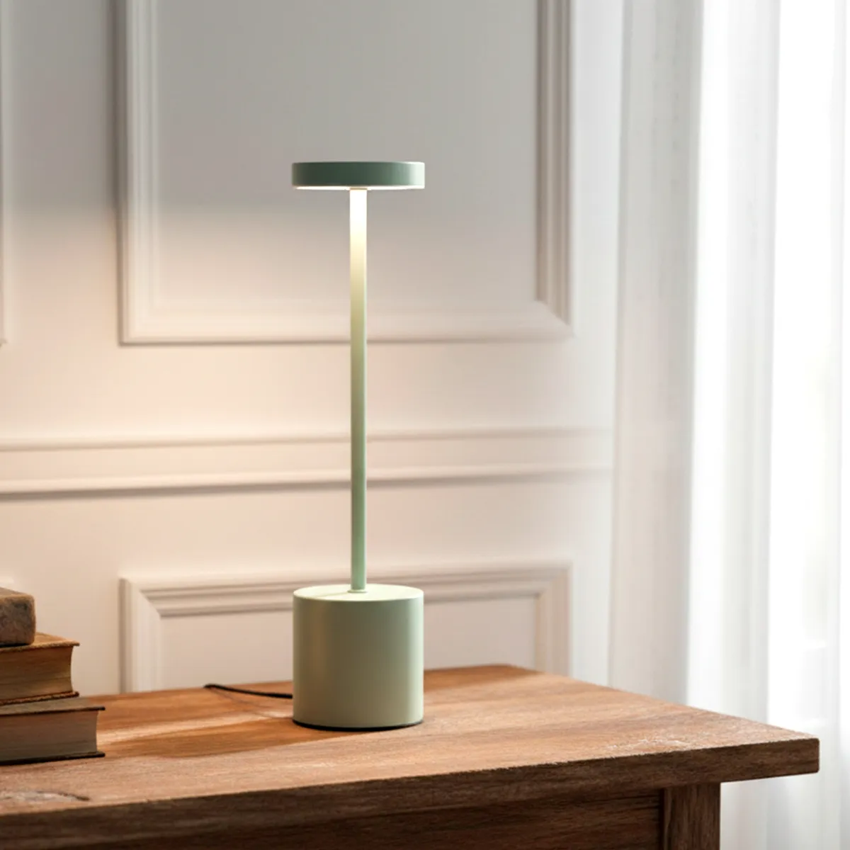 ROBERTA ALLEN - Lámpara de mesa velador 34X8 cm Recargable Usb-c Roberta Allen