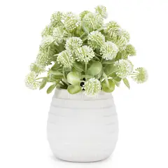 MICA - Planta Artificial Pompon 26X20 Cm Decoración