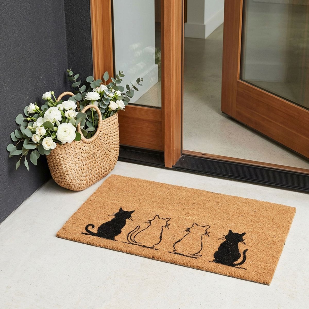 MICA - Limpiape Tapete Gatos 40X70 Cm Interior Y Exterior Decorativo Mica