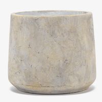 Maceta Cemento White 18 Cm