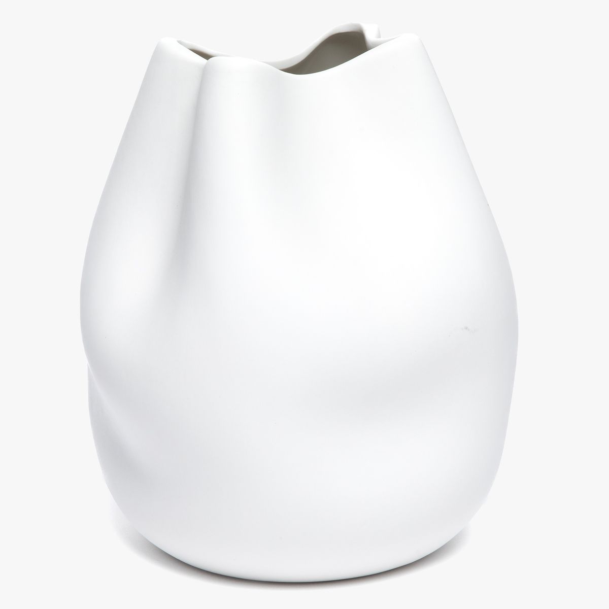 BASEMENT HOME - Jarrón Florero Luck Blanco 14X18 Cm Decoración Basement Home