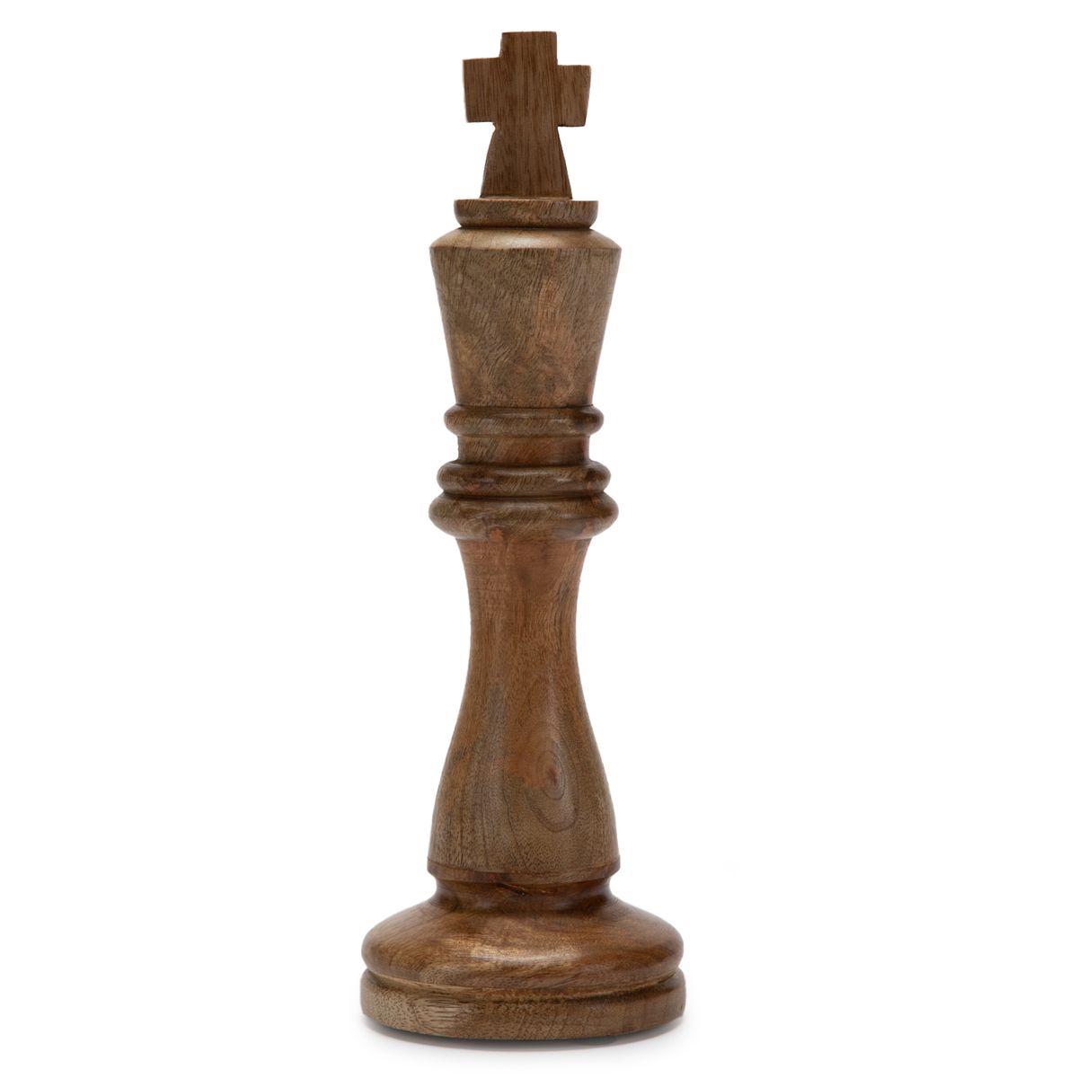 BASEMENT HOME - Escultura Alfil Ajedrez De Madera 26X10 Cm Figura Adorno Decoración Basement Home