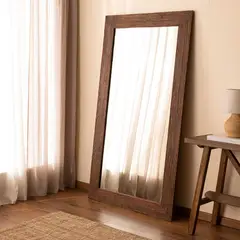 BASEMENT HOME - Espejo Decorativo Pared De Cuerpo Entero 180X100 Cm Madera