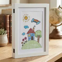 BASEMENT HOME - Marco De Foto Para Dibujos 30X36 cCm Niños Adorno Decorativo